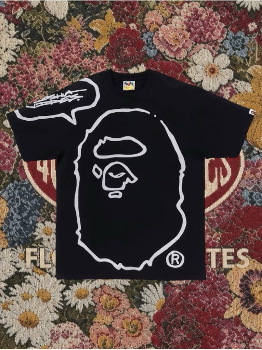 BAPE Graphic Tee – Black/White Streetwear